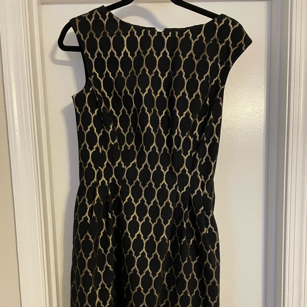 Camuto Gold & Black Cocktail Dress